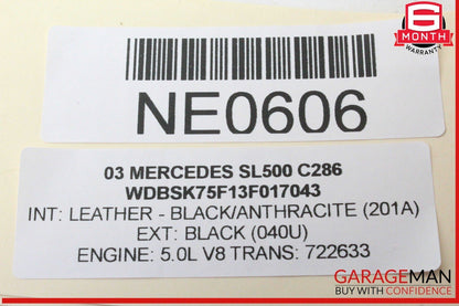 03-12 Mercedes R230 SL500 SL55 AMG Front Left Door Control Module 2308203526 OEM