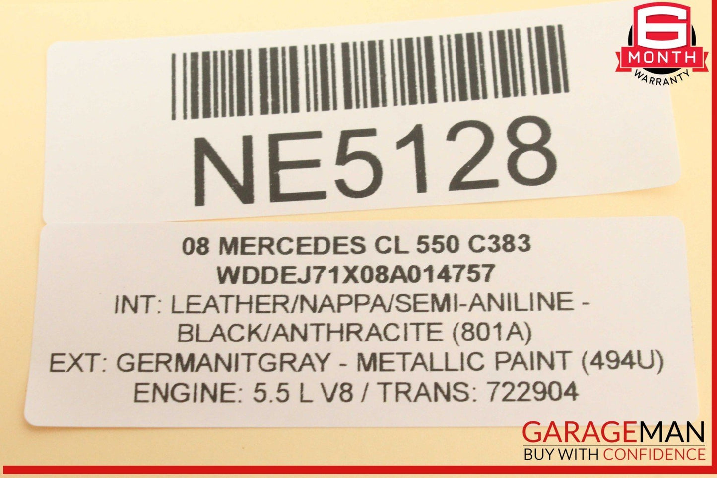 07-14 Mercedes W216 CL550 S550 Front Left Side Door Lock Switch 2218213051 OEM
