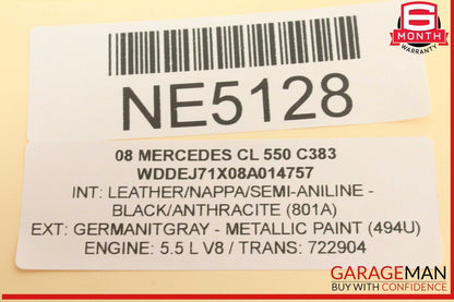 07-14 Mercedes W216 CL550 S550 Front Left Side Door Lock Switch 2218213051 OEM