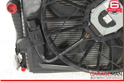 03-06 Mercedes R230 SL500 Engine Motor Cooling Radiator Fan Shroud A/C Condenser