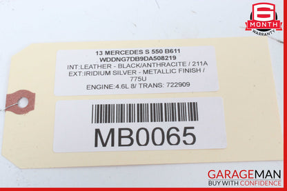10-14 Mercedes W221 S550 CL550 Interior Rear View Mirror Gray OEM