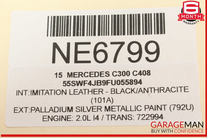15-18 Mercedes W205 C300 Speedometer Instrument Cluster Gauge 2059000716 OEM