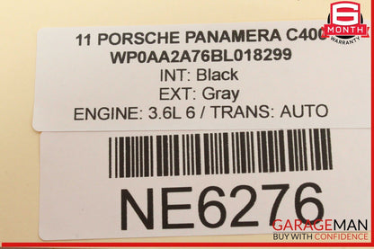 10-13 Porsche Panamera 970 Rear Seat Heater Door Switch Lock 97065340502 OEM