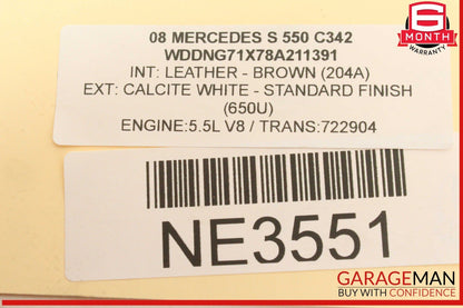 07-13 Mercedes W221 S550 S350 Front Right Headlight Head Light Support Bracket