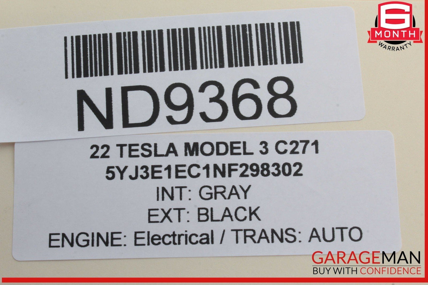 20-25 Tesla Model 3 Rear Right Passenger Side Exterior Door Handle OEM