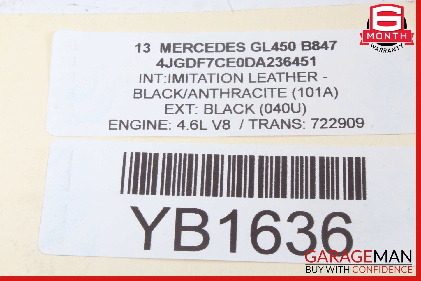 12-19 Mercedes X166 GL450 ML550 Front Right & Left Side Engine Exhaust Pipe Set