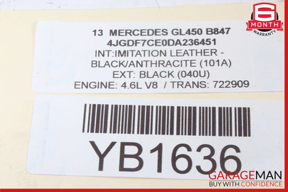 12-19 Mercedes X166 GL450 ML550 Front Right & Left Side Engine Exhaust Pipe Set
