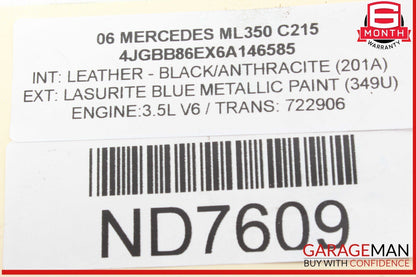 06-09 Mercedes W164 ML350 C230 C350 CLK350 Engine Water Pump 2722010501 OEM