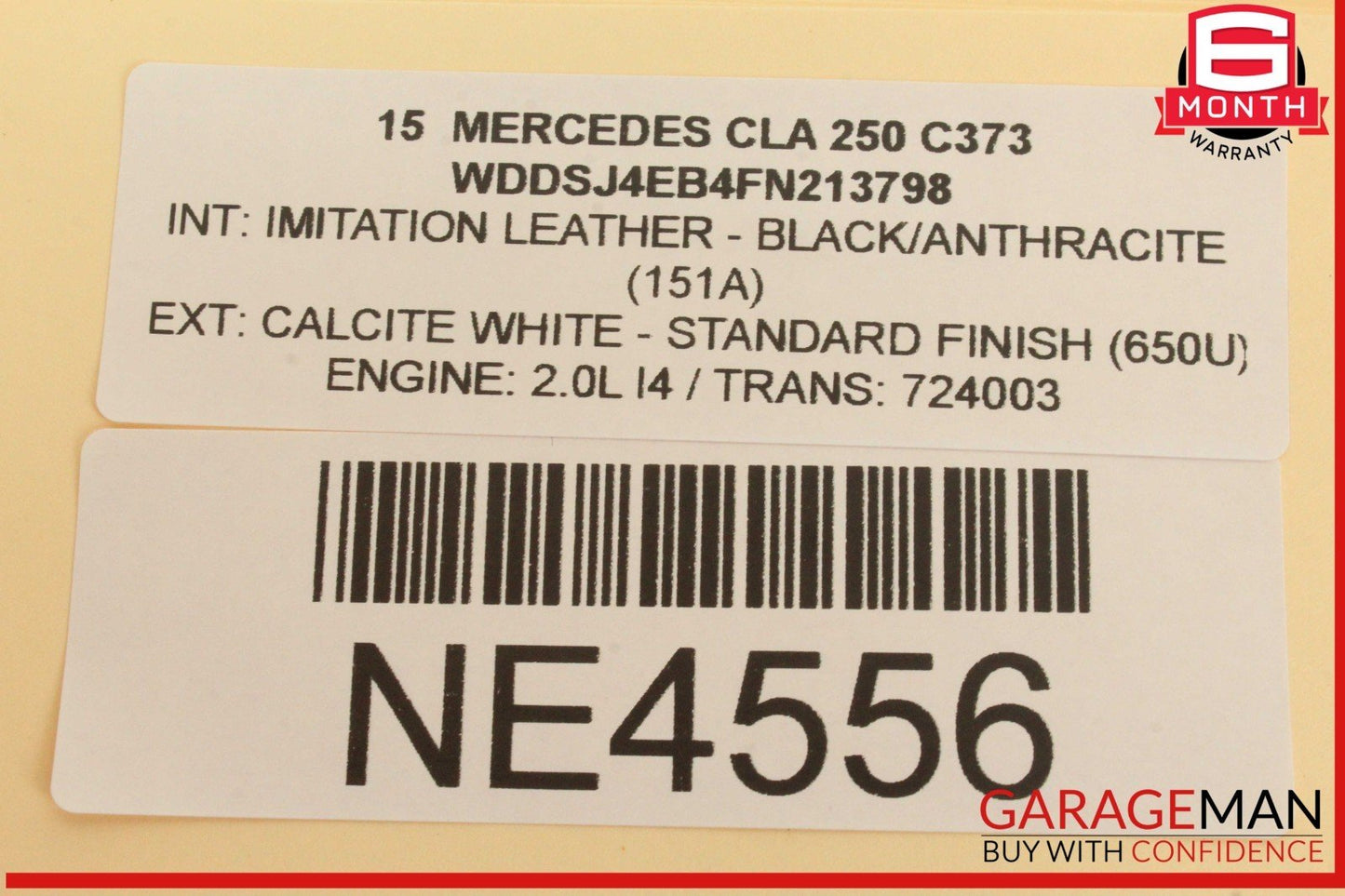 14-18 Mercedes W117 CLA250 Front Left Driver Side Door Window Regulator Motor