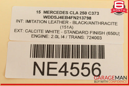 14-18 Mercedes W117 CLA250 Front Left Driver Side Door Window Regulator Motor