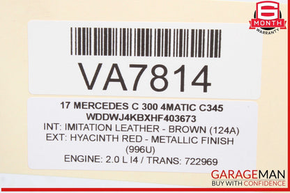 16-17 Mercedes W205 C300 4MATIC C43 AMG Speedometer Instrument Cluster Gauge OEM
