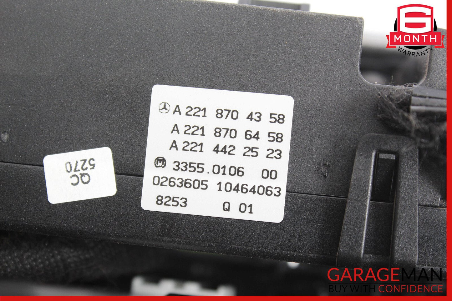 07-09 Mercedes W221 S63 Front Center Bezel Trim A/C Heater Switch Assembly