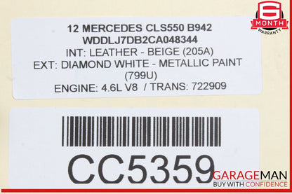 12-18 Mercedes W218 CLS550 Front Bumper Reinforcement Impact Crash Bar Rebar