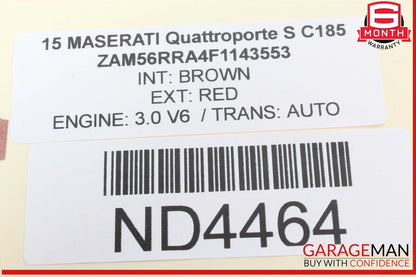 14-24 Maserati Quattroporte S Left Turbocharger Turbo Charger Manifold OEM