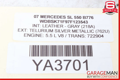 03-08 Mercedes R230 SL500 Instrument Cluster Speedometer Odometer Gauge Assy