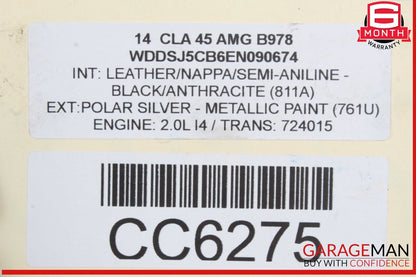 14-18 Mercedes W117 CLA250 2.0 Automatic Transmission Gearbox OEM 115k