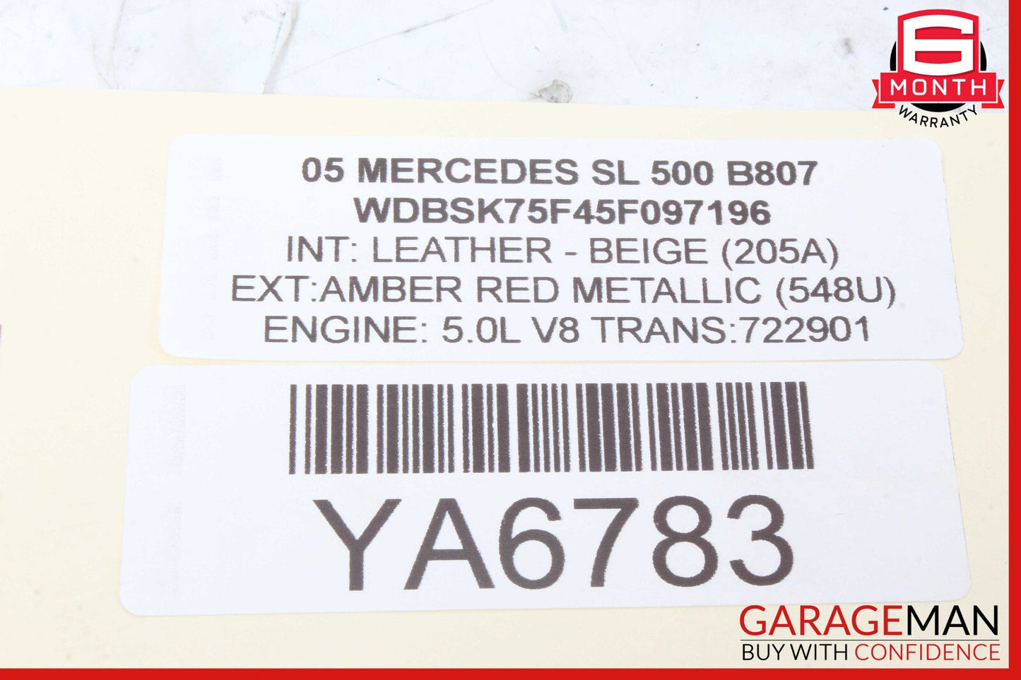 05-08 Mercedes R230 SL500 SL55 AMG Bose Audio Amplifier Amp Control Module Unit