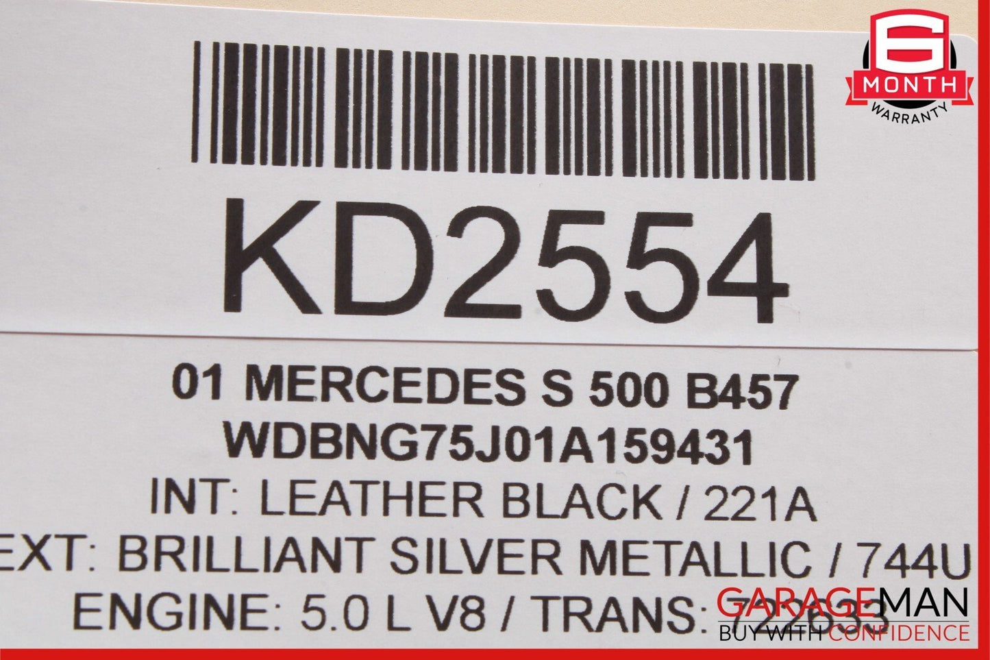 00-06 Mercedes W220 S500 S430 S55 Front Left Seat Control Module 2208206826 OEM