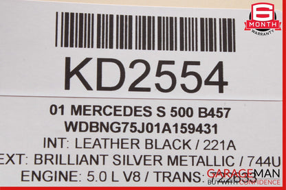 00-06 Mercedes W220 S500 S430 S55 Front Left Seat Control Module 2208206826 OEM