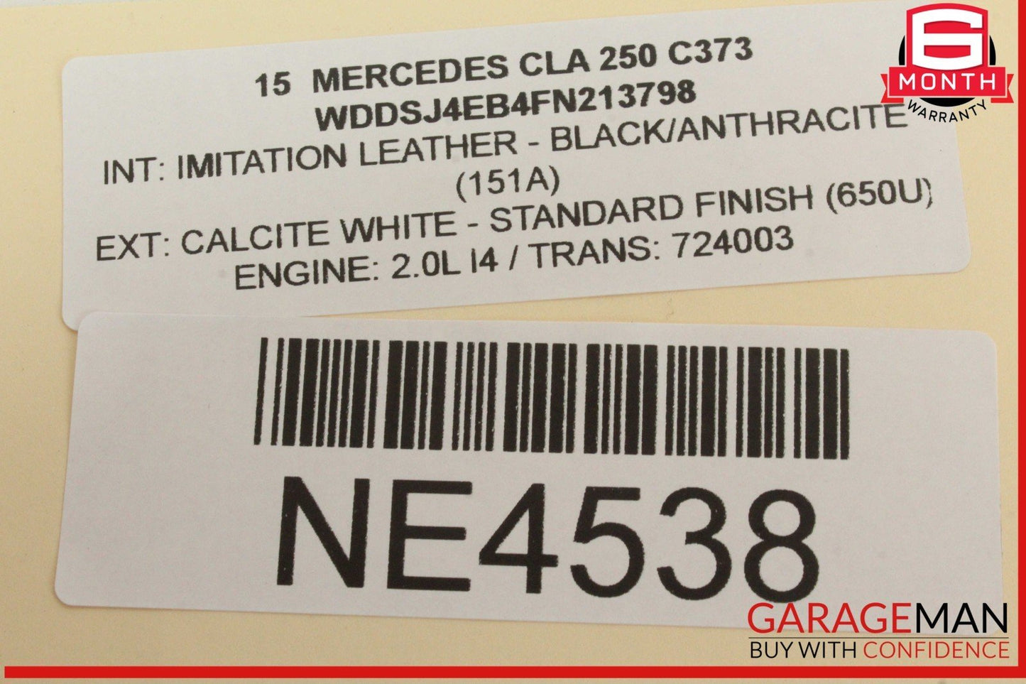 14-18 Mercedes W117 CLA250 CLA45 AMG Rear Left Side Door Window Regulator Motor