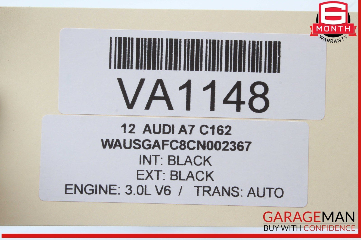12-18 Audi A7 Rear Left or Rear Right Side CV Axle Shaft 8R0501203C OEM