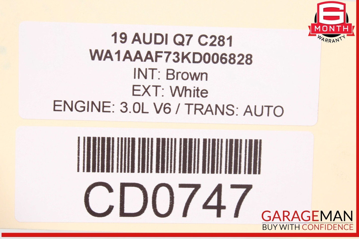 17-19 Audi Q7 Front Suspension Subframe Sub Frame Crossmember OEM