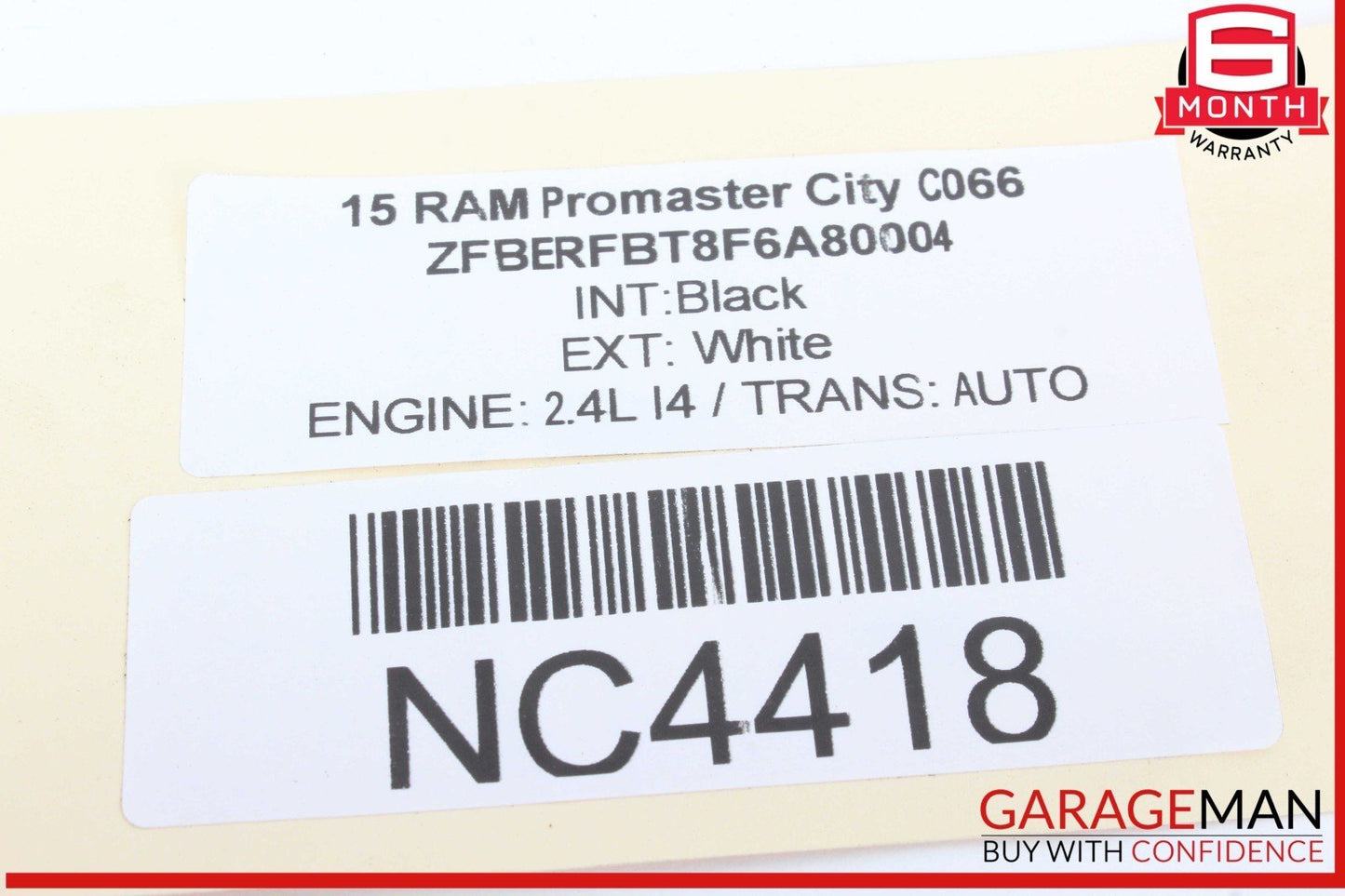 15-22 RAM Promaster City Rear Left Driver Side Outer Tail Light Lamp OEM