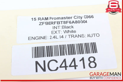 15-22 RAM Promaster City Rear Left Driver Side Outer Tail Light Lamp OEM