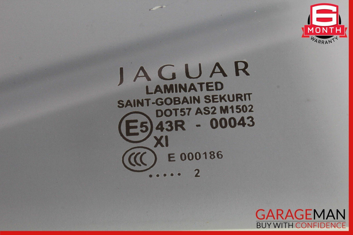 10-19 Jaguar XJ XJR Rear Right Side Door Window Glass AW93F25712AD OEM