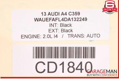 13-16 Audi A4 Rear Bumper Cover Assembly Black OEM
