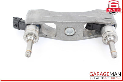 10-16 Porsche Panamera 970 Fuel Injector Rail Support Bracket Set w/ Injectors