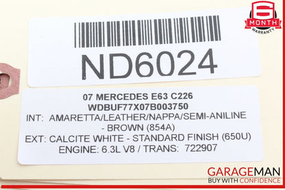 06-11 Mercedes W211 E63 AMG CLS550 Steering Column Control Switches Assembly OEM