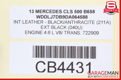 12-14 Mercedes W218 CLS500 CLS550 CLS63 AMG Trunk Lid Tailgate Handle Trim