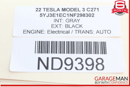17-23 Tesla Model 3 Rear Center Third 3rd Brake Light Stop Lamp 107740500H OEM