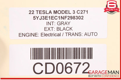 17-23 Tesla Model 3 Y High Voltage Tunnel Battery Wire Wiring Cable Harness OEM