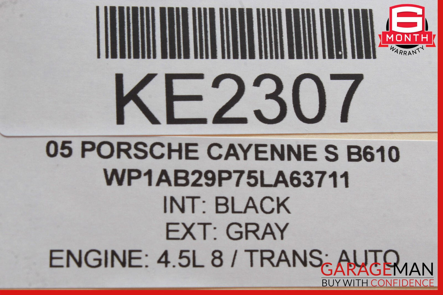 03-10 Porsche Cayenne S 955 Front Right Seat Adjustment Memory Control Module