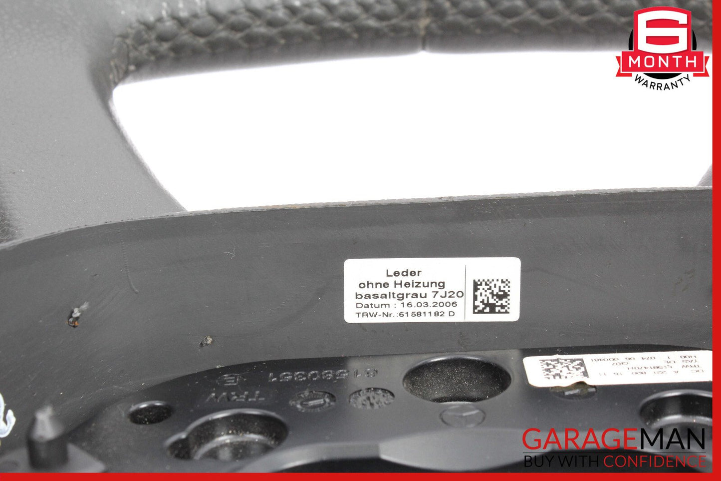 07-10 Mercedes W221 S550 CL550 Steering Wheel Black 2218201611 OEM