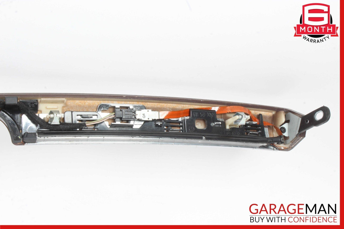 07-13 Mercedes W221 S550 Dash Center Cover Panel Air Vent w/ Door Wood Bezel Set