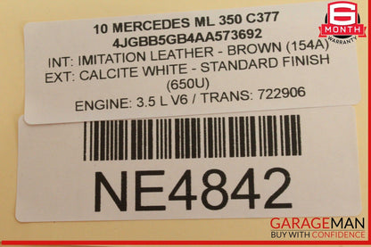06-13 Mercedes W164 ML350 GL450 Rear Left Driver Side Window Regulator Motor OEM