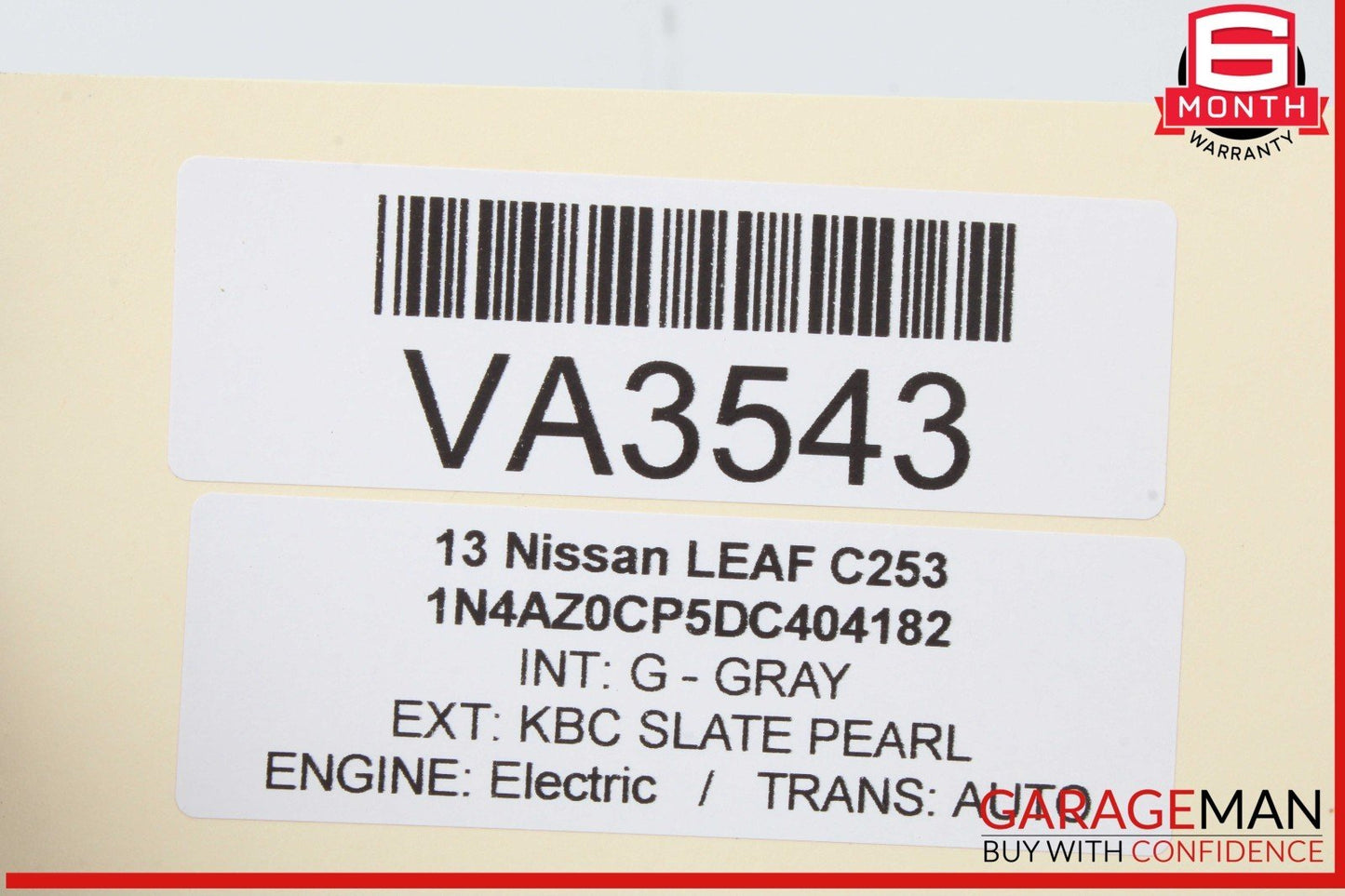 13-17 Nissan Leaf Front Center Console Automatic Shifter Trim Bezel 969413NF0A