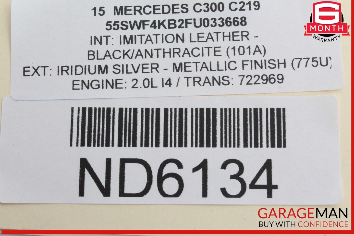 15-20 Mercedes W205 C300 Front Right Passenger Side Door Rear View Mirror OEM
