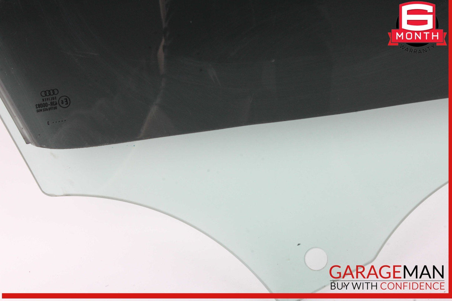 12-18 Audi A6 Front Left Driver Side Door Window Auto Glass OEM