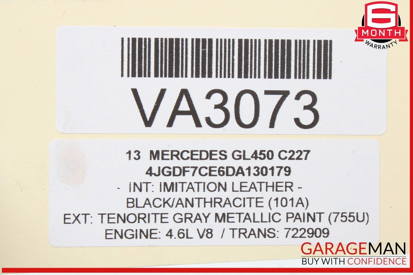 12-19 Mercedes X166 GL450 GL550 Rear Right Side Upper Lateral Control Arm OEM