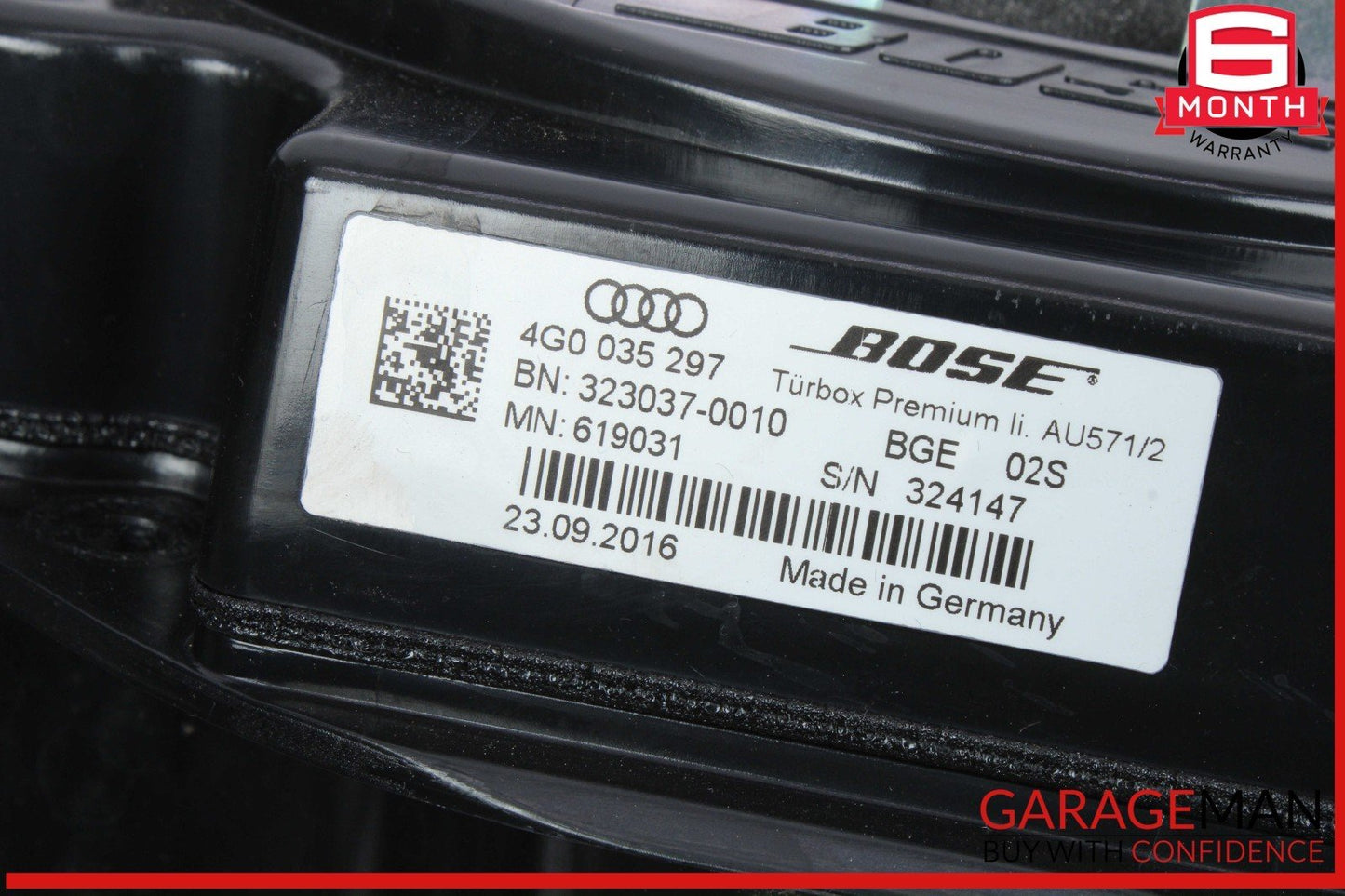 12-18 Audi A6 Front Left and Right Side Bose Subwoofer Bass Box Speaker Set OEM