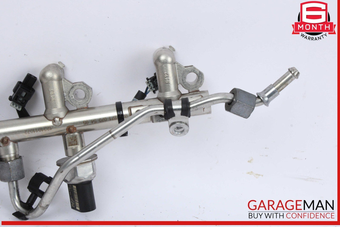 12-15 Mercedes W204 C250 CGI 1.8L M271 Fuel Injector Rail Line Assembly OEM