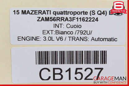 14-18 Maserati Quattroporte Front Left Suspension Upper Control Arm OEM