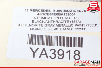 06-13 Mercedes W251 R320 R500 Dashboard Glove Box Storage Compartment OEM