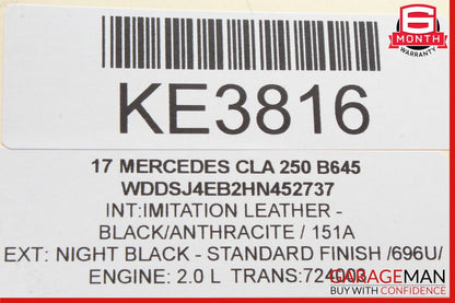 14-18 Mercedes W117 CLA250 Rear Trunk Lid Lock Latch Actuator Mechanism OEM