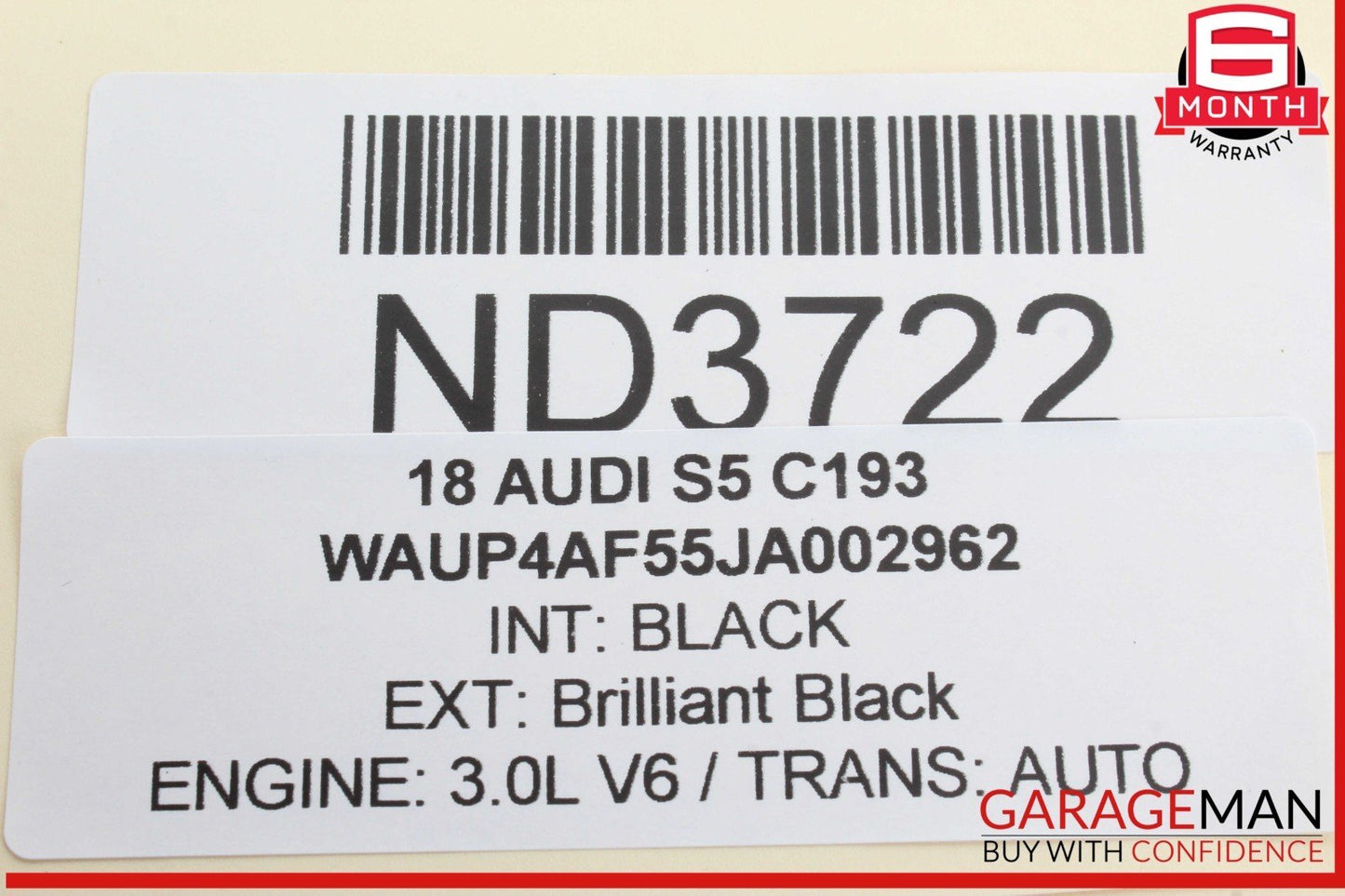 18-24 Audi S5 A5 Automatic Gear Shifter Indicator w/ Parking Switch Trim Cover
