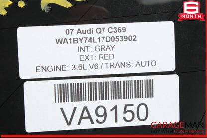 07-15 Audi Q7 Rear Right Passenger Side Quarter Window Glass 4L0845300 OEM